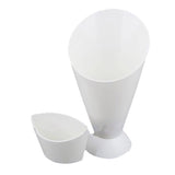 Kitchen Serving Tool Snack Cone Stand + Dip Holder