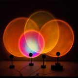 RGB Mini Table Rainbow Usb Led Sunset Red Lamp Sun Projection Sunset Desk Projector Led Light Decoration Rainbow Projection Lamp