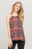 Geometric Colorful Sleeveless Top