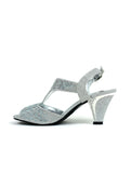 Muted Elegance Heel Silver