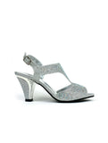 Muted Elegance Heel Silver