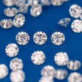 Loose Gemstone 3.5mm Lab Grown Moissanite Diamonds White Round Heat Moissanite