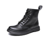 Soft Split Leather Women White Ankle Boots Motorcycle Boots Female Autumn Winter Shoes Woman Punk Motorcycle Boots 2020 Spring