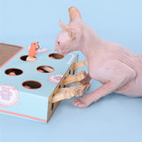 Hot Selling Dropshipping Pet Cat Funny Toy Cat Wood Toy Scratcher Board Cat Mouse Toy