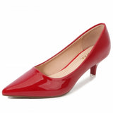 Women's Elegant Medium Heeled Pointed Shoes