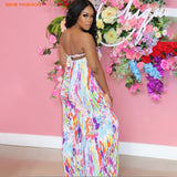 Dress Ladies Best Selling Products Usa Spaghetti Strap Sleeveless Women Tie Dyed Casual Bodycon Dress