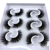 HBZGTLAD 2/4 Pairs Natural False Eyelashes Fake Lashes Long Makeup 3d Mink Lashes Eyelash Extension Mink Eyelashes for Beauty - shopwishi 