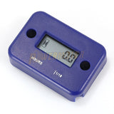 Motorcycle Inductive Digital Hour Meter Waterproof Engine Gauge Hour Meter LCD Display for Bike Motorcycle ATV Boat Offroad