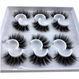 HBZGTLAD 2/4 Pairs Natural False Eyelashes Fake Lashes Long Makeup 3d Mink Lashes Eyelash Extension Mink Eyelashes for Beauty - shopwishi 