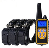 Electric Dog Training Collars Waterproof Dog Barking Control Device Anti Bark 800m Dog Shock Training Collar Rechargeable Remote