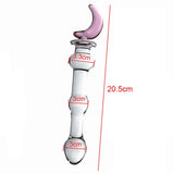Pink Hippocampus Glass Dildo Realistic Sex Adults Toys