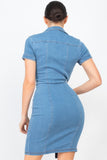 Denim Diva Mini Dress (Blue)
