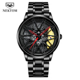 NEKTOM TE-37 Car Wheel Watch Men Quartz Watch Drop Shipping Luxury Men Wrist Watch