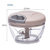500/900ml Garlic Chopper Manual Rotate Vegetable Chopper