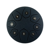 6 Inch Lotus Drum 8 Tone Steel Tongue Drum Percussion Musical Instrument With Drumsticks With a Clean Ethereal Buddha-Like Sound