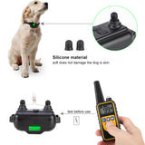 Electric Dog Training Collars Waterproof Dog Barking Control Device Anti Bark 800m Dog Shock Training Collar Rechargeable Remote