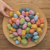 Baby Educational Toy Jenga Wooden Rainbow Stone Stacking Game