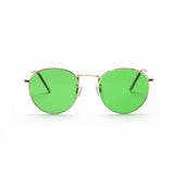 Retro Round  Sunglasses Light Therapy Glasses With 10 Colors Set  UV400 Party Favor