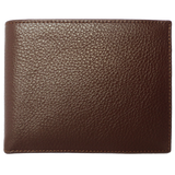 10 CC Grained Calf Leather Billfold Brown - shopwishi 