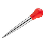 Turkey Baster Set with Silicone Bulb Stainless Steel Syringe Needles Cleaning Brush BBQ Barbecue Seasoning Tools
