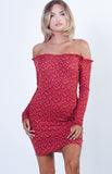 OFF SHOULDER FLORAL DRESS