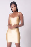 DOUBLE LAYERED CUTOUT DETAIL MINI DRESS