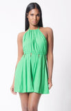 HALTER NECK SOLID DRESS
