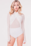 HALTER MESH BODYSUIT