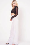 HIGH WAIST BELL BOTTOM PANTS