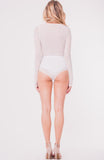 HALTER MESH BODYSUIT