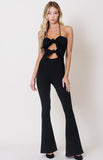 TIE FRONT JUMPSUIT