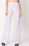 METALLIC DETAIL WIDE LEGS PANTS