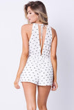 SLEEVELESS PRINT ROMPER