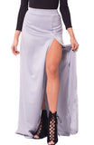 HIGH WAIST SLIT MAXI SKIRT