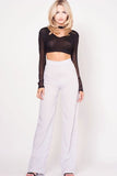 HIGH WAIST BELL BOTTOM PANTS