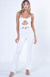 TIE FRONT JUMPSUIT