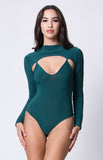 LONG SLEEVE CUTOUT DETAIL BODYSUIT