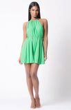 HALTER NECK SOLID DRESS