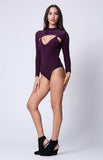 LONG SLEEVE CUTOUT DETAIL BODYSUIT