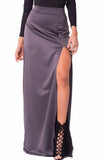 HIGH WAIST SLIT MAXI SKIRT