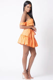 OFF SHOULDER SOLID TWO PIECE SET