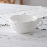 Guci the Soup Spoon With Ears Tray Soup Bowl Fanpen Deep  Bowl Ceramic Salad Bowl