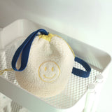 Korean Shopping Bag Polar Fleece Kids Shoulder Bags Organizer Small Stuff Storage Pouch Storage Draw String Organization