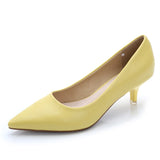 Women's Elegant Medium Heeled Pointed Shoes