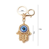 Evil Eye Metal Charm Key Chain15 Different Animal Styles Fashion Blue Pattern Tassel Pendant Key Ring for Men Women Jewelry