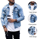 Coat Classic Jacket Jackets for Men Zipper Autumn Coats Men's Jeans