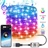 Christmas Tree Decor Bluetooth Led String Lights Merry Xmas for Home 2020 USB Smart Lamp Navidad Noel Gifts New Year Decoration