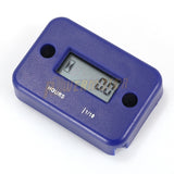 Motorcycle Inductive Digital Hour Meter Waterproof Engine Gauge Hour Meter LCD Display for Bike Motorcycle ATV Boat Offroad