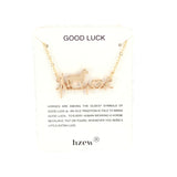 Hzew Cute Electrocardiogram  Con Collar Horse Penadant Necklace Gift