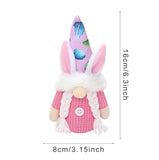 Easter Rabbit Ear With Light Luminous Faceless Gnome Dwarf Dolls Easter